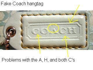 fake coach with ykk zipper